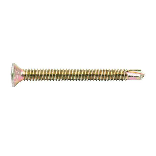 Zenith Metal Screws Countersunk Head Gold Passivated 10G x 50mm - 50 Pack