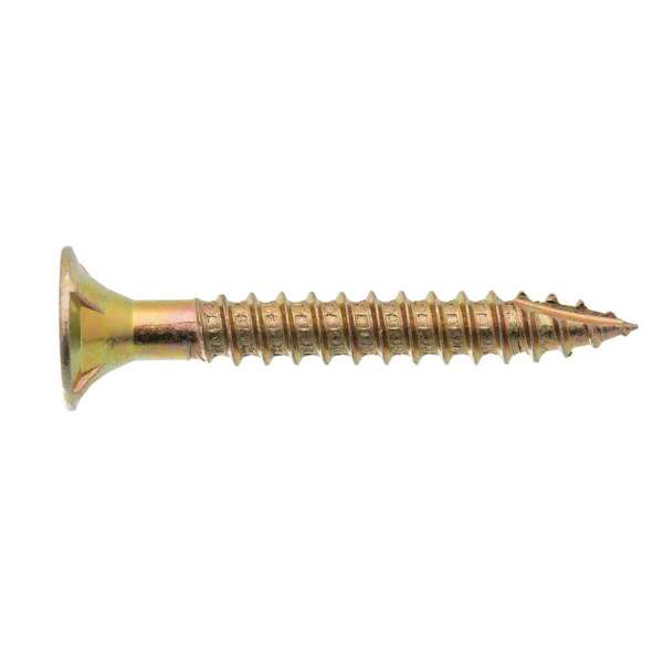 Zenith Gold Passivated Type 17 Batten Bugle Head Timber Screws 14-10 x 50mm - 50 Pack