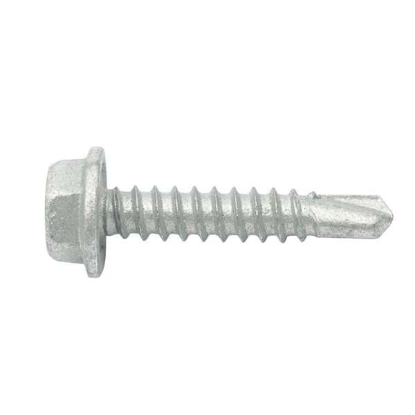 Zenith Metal Screws Hex Washer Head Galvanised 10G x 25mm - 50 Pack