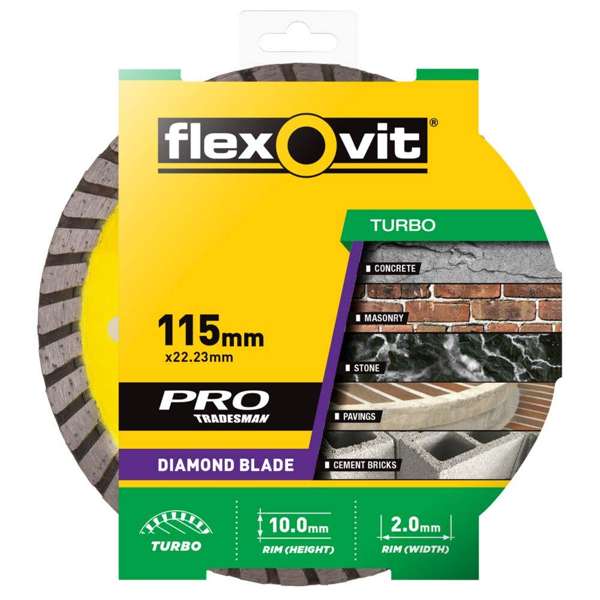 Flexovit Turbo Diamond Blade 115mm