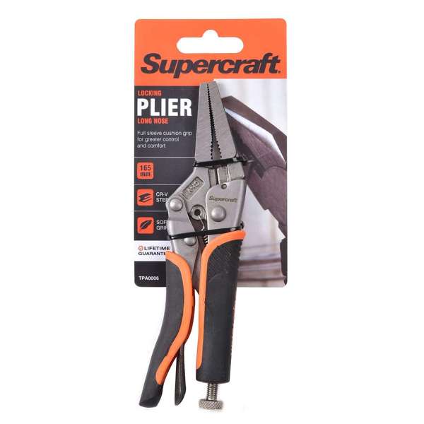 Supercraft Lockgrip Plier Long Nose 165mm