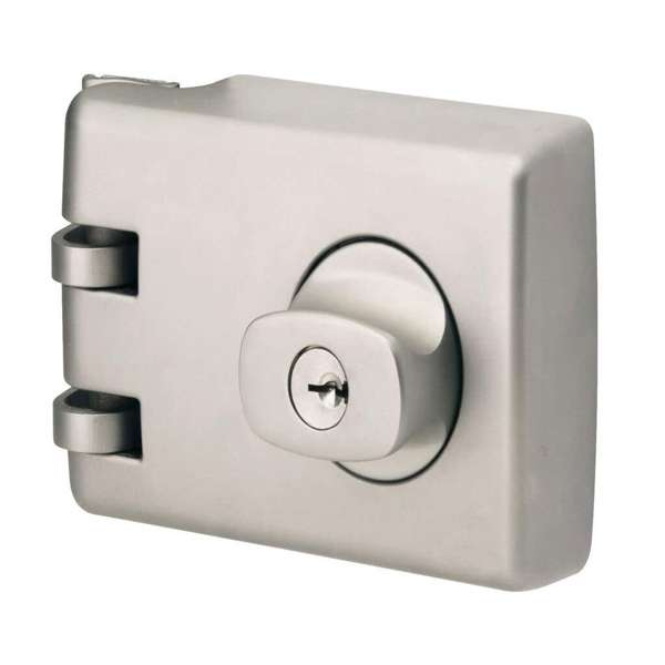 Lockwood Double Cylinder Deadlock Satin Pearl