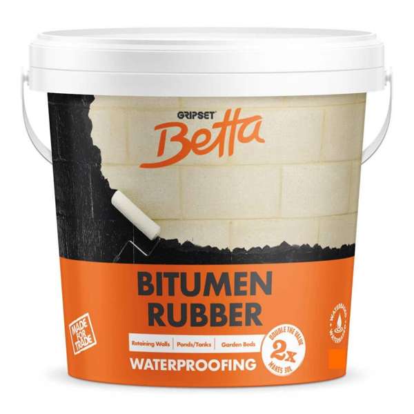 Gripset Betta Bitumen Rubber Waterproofing Membrane 4L