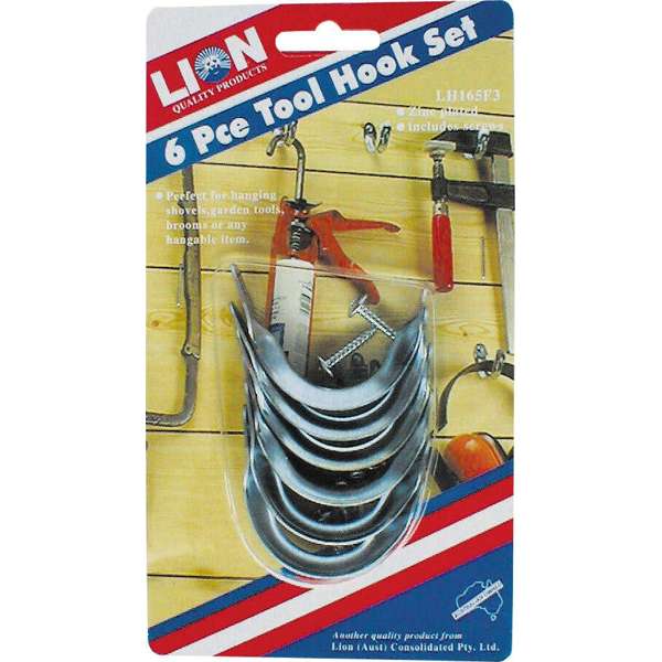 Lion Tool Hook Set Small - 6 Piece