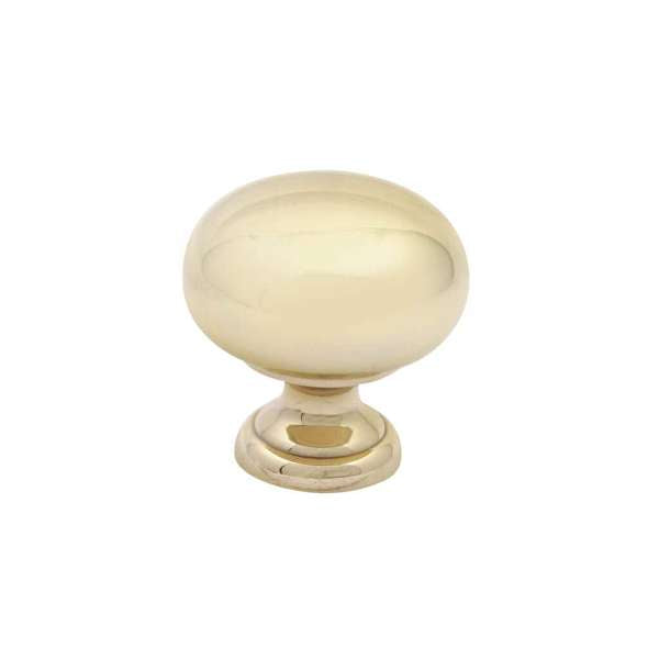 Prestige Round Knob Polished Brass 38mm