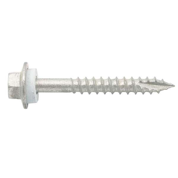 Zenith Timber Screws Hex with Seal Galvanised 12G x 45mm - 50 Pack