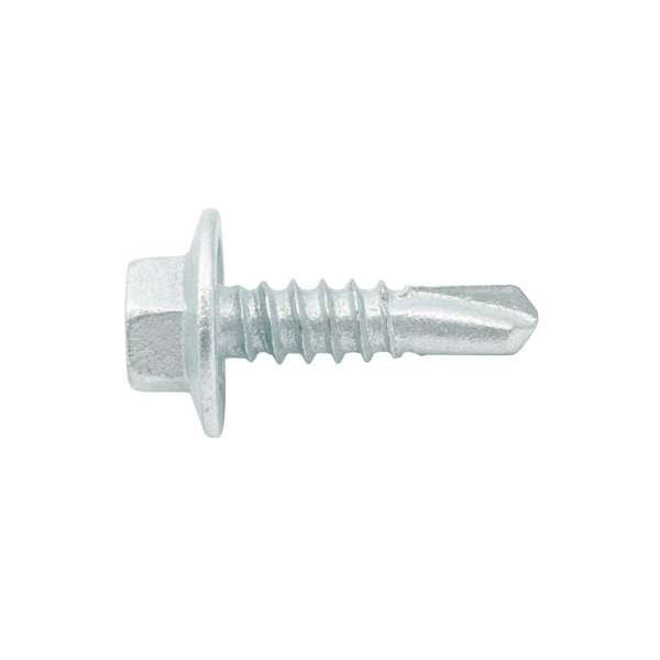 Zenith Metal Screws Hex Head Galvanised 12G x 20mm - 50 Pack