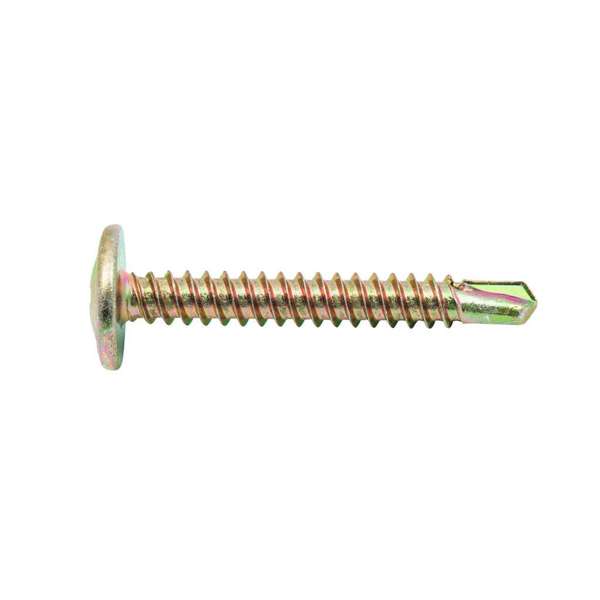 Zenith Metal Screws Button Head Gold Passivated 8G x 32mm - 100 Pack