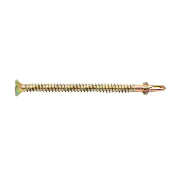 Zenith Metal Screws Countersunk with Wings Gold Passivated 10G x 75mm - 50 Pack