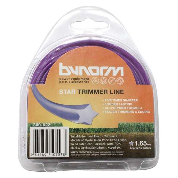 Bynorm Star Whipper Snipper Cord Purple 1.65mm x 15m