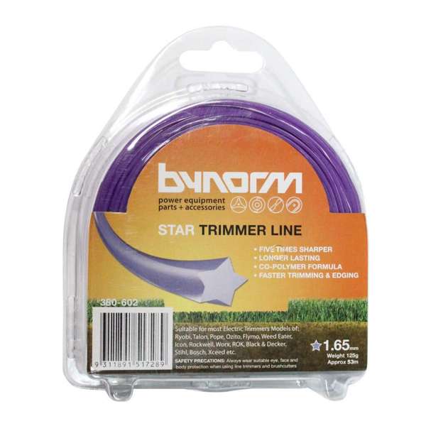 Bynorm Star Whipper Snipper Cord Purple 1.65mm 125g