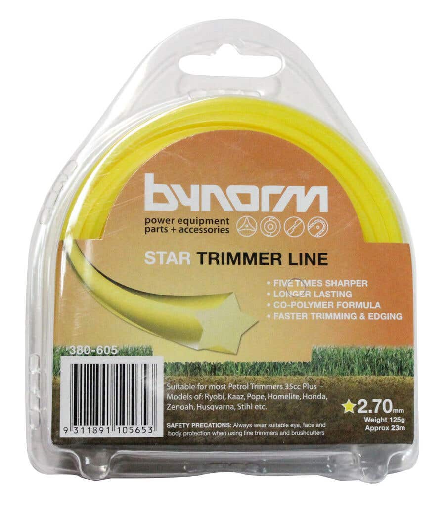 Bynorm Star Whipper Snipper Cord Yellow 2.7mm 125g