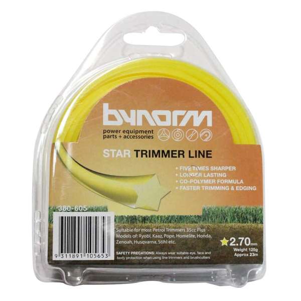 Bynorm Star Whipper Snipper Cord Yellow 2.7mm 125g