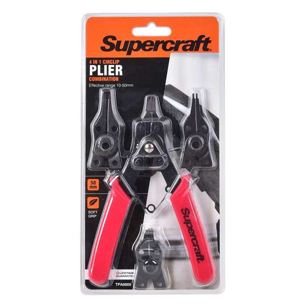 Supercraft Plier Circlip Combination 4 in 1 Set 50mm