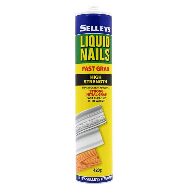 Selleys Liquid Nails Fast Grab Strong Adhesive 420g