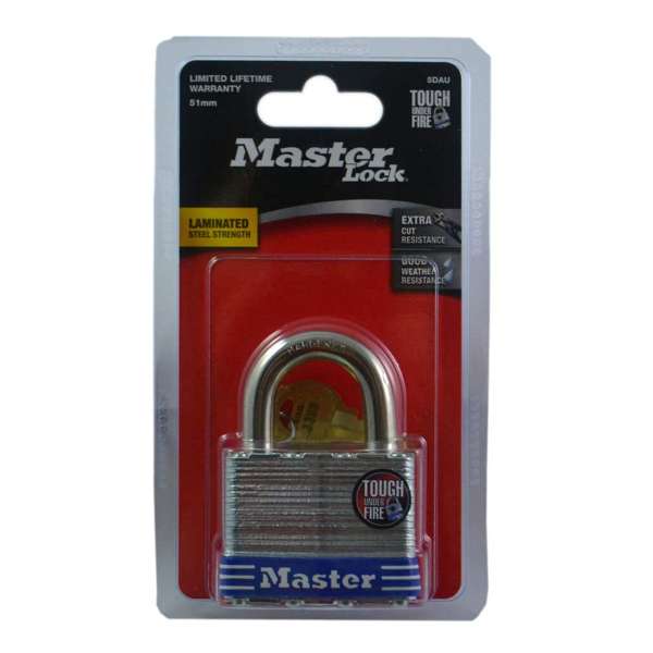 Master Lock 4 Pin Laminated Padlock Steel 51mm