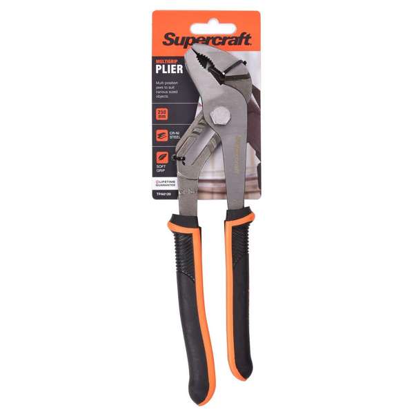 Supercraft Plier Multigrip Chrome Vanadium Steel 250mm