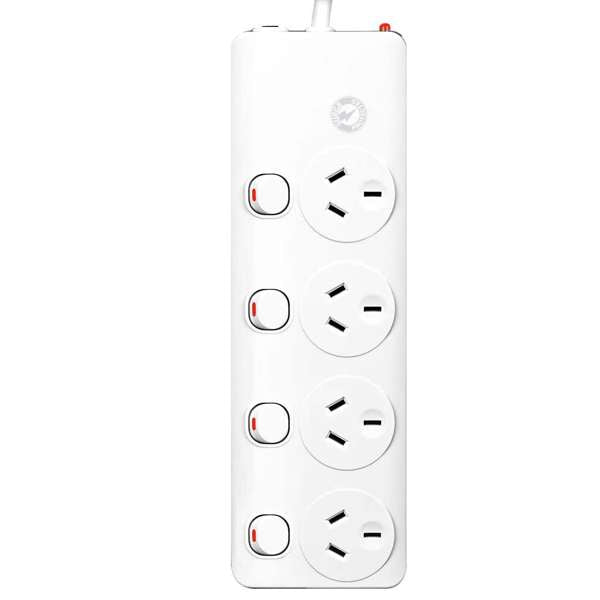 Arlec 4 Outlet Powerboard with Surge Protection