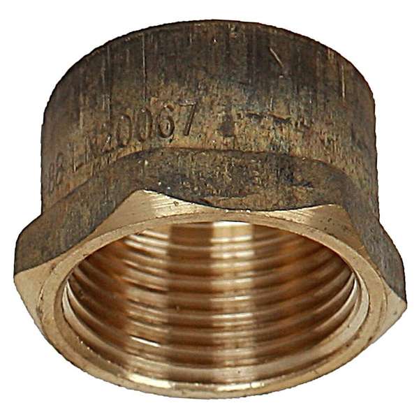 Brasshards Cap Hex Brass 25mm