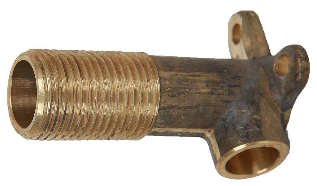 Brasshards Elbow Wall Brass 15mm Male x 15mm Capillary