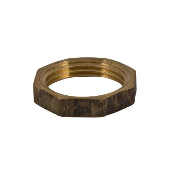 Brasshards Backnut Hex Brass 25mm