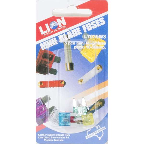 Lion Mini Blade Fuse - 5 Pack