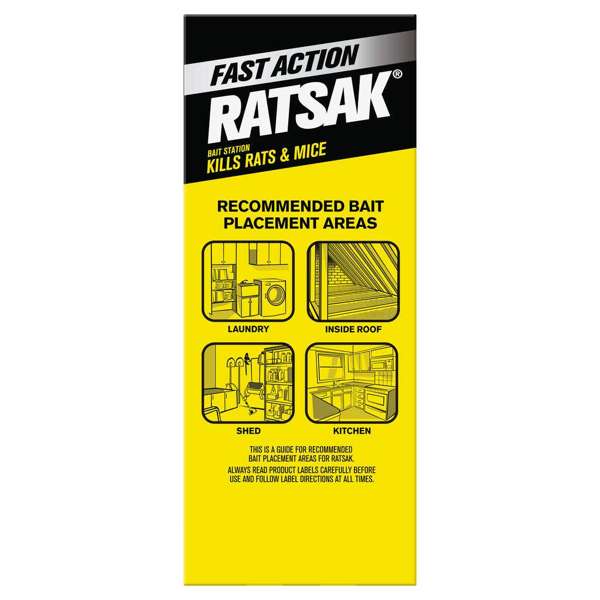 Ratsak Fast Action Bait Station (4 x 50g) 200g