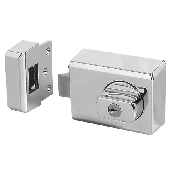 Whitco Double Cylinder Deadlatch with Safety Release Satin Chrome