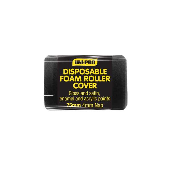 Uni-Pro Disposable Foam Roller Cover 75mm 4mm Nap