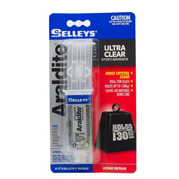 Selleys Araldite Ultra Clear Epoxy Glue 24ml