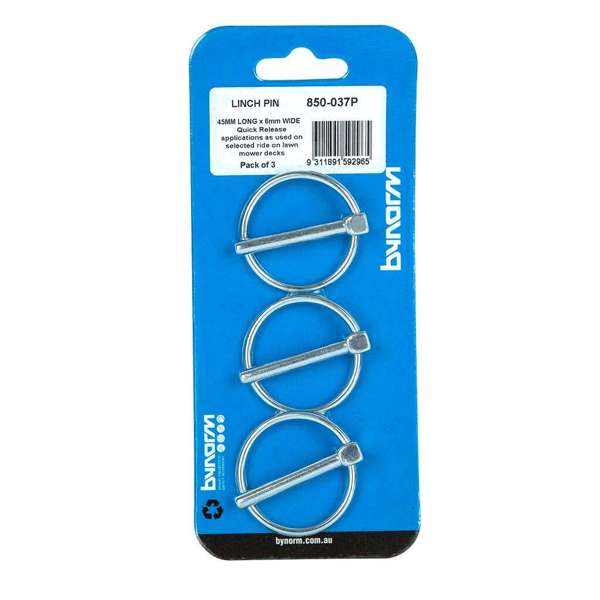 Bynorm Linch Pin 45 x 6mm - 3 Pack