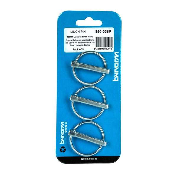 Bynorm Linch Pin 45 x 8mm - 3 Pack