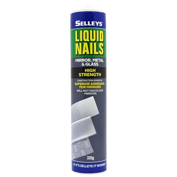 Selleys Liquid Nails Mirror Metal & Glass Adhesive 310g