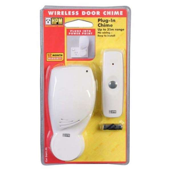 HPM Plug-In Wireless Door Chime