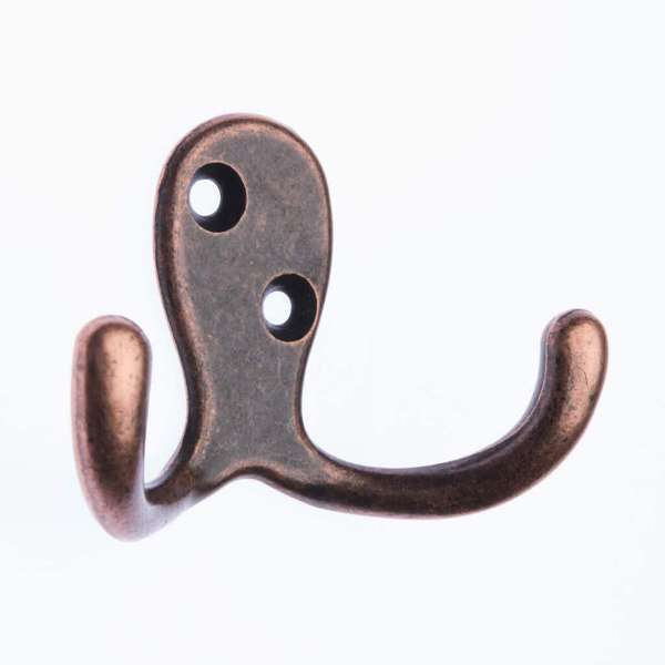 Zenith Twin Robe Hook Florentine Bronze