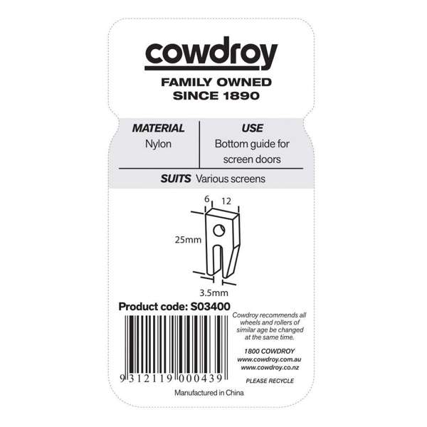 Cowdroy Screen Door Guide - 2 Pack