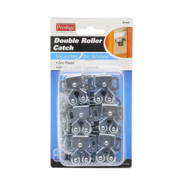 Prestige Double Ball Roller Catch Zinc Plated 30 x 32 - 20 Pack