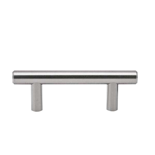 Prestige Round T Handle Brushed Nickel 64mm