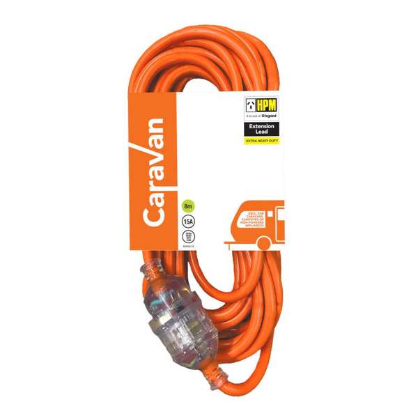 HPM Heavy Duty Caravan Extension Leads 8m