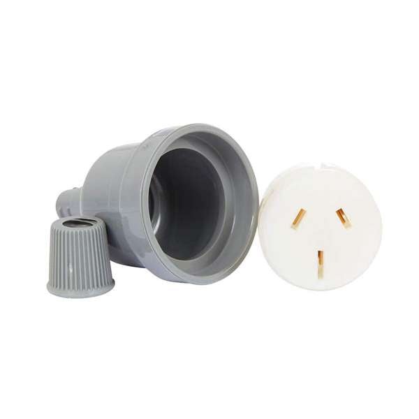 HPM Electrical Extension Cord Socket End 15A Grey