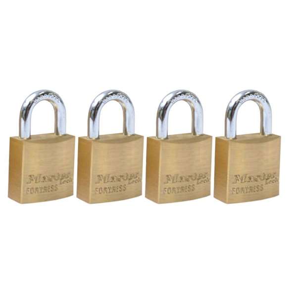 Master Lock Fortress Padlock 20mm - 4 Pack