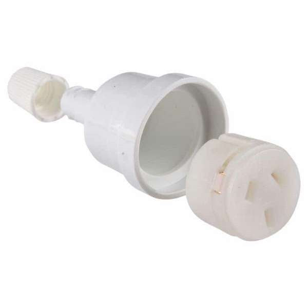 HPM 10A Cord Extension Socket White