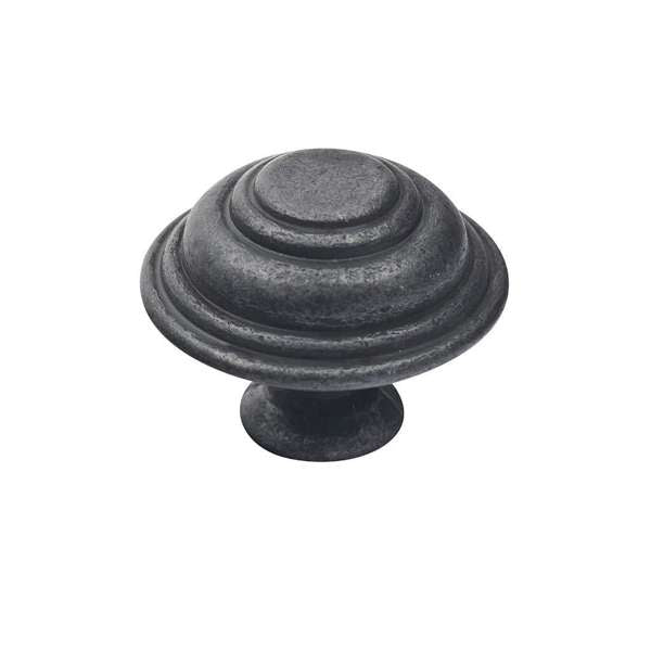 Prestige Cast Iron Knob Black 34mm