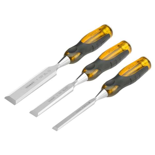 Stanley FatMax Thru Tang Wood Butt Chisel Set - 3 Piece