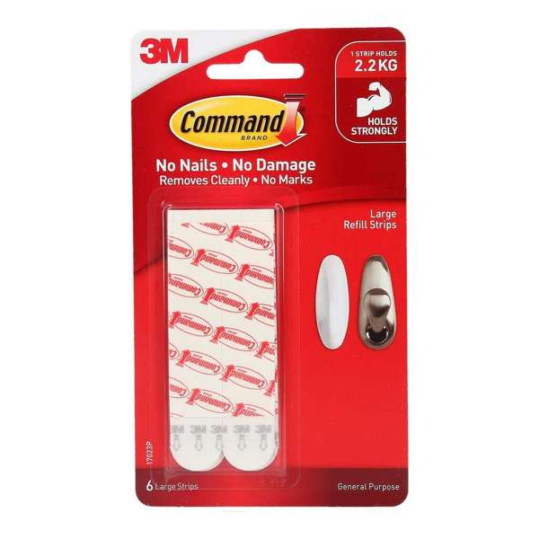 Command Picture Mounting Strips Large - 6 Pack