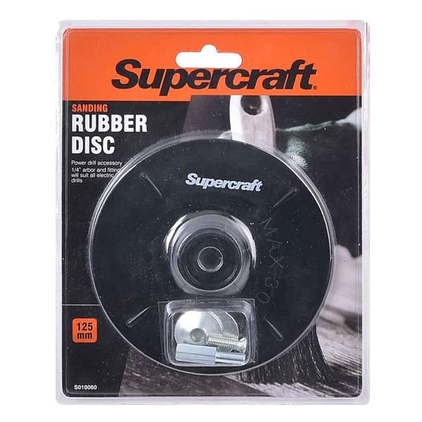 Supercraft Rubber Disc Backing 125 x 6mm