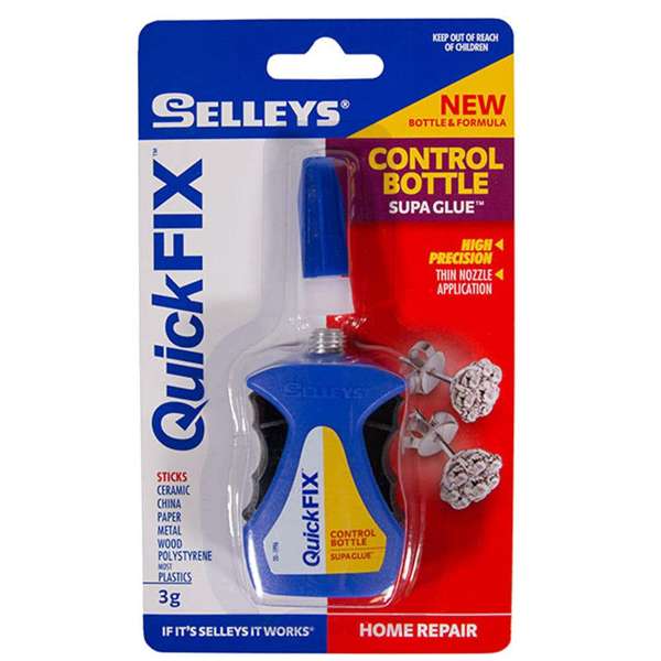 Selleys Quick Fix Control Bottle Supa Glue Adhesive 3g