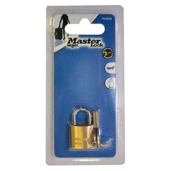 Master Lock Padlock Brass 20mm