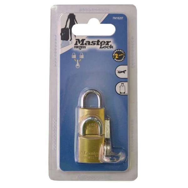 Master Lock Fortress Padlock 20mm - 2 Pack