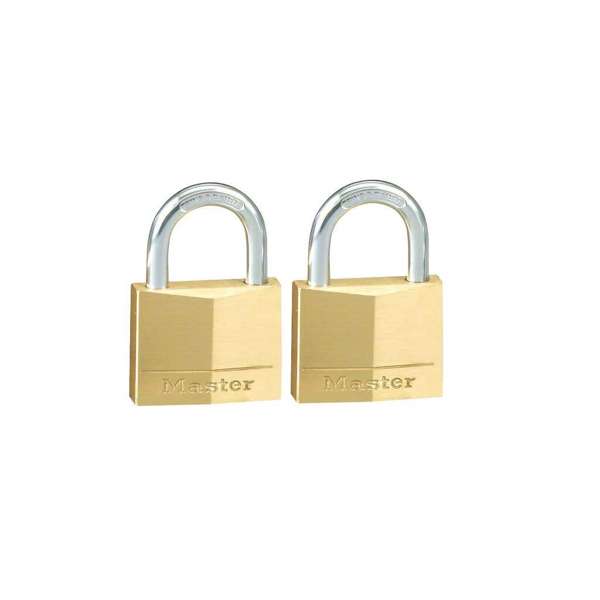 Master Lock Keyed Alike Brass Padlock 30mm - 2 Pack